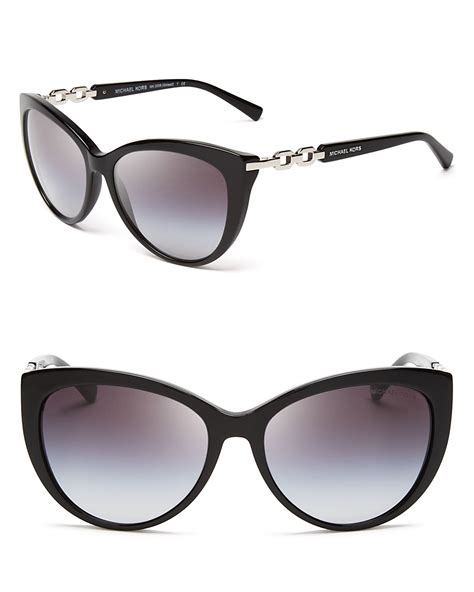 new michael kors cat eye black sunglasses 6006 3005t3|Michael Kors™ MK6006 3005T3 57 Black Sunglasses .